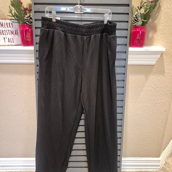 Danskin Women's Luxe Retro Jogger Sweatpant, Black Size XL - Picture 2 of 6